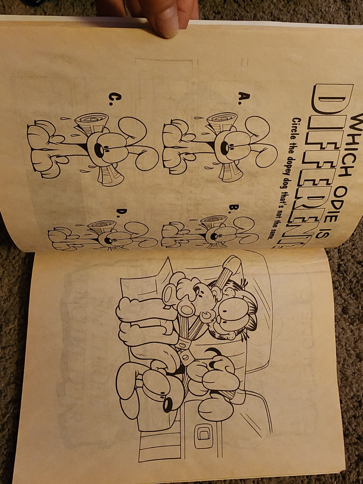Garfield Playful Pals Jumbo Coloring & Activity Book 2003 Bendon 116 Pages VTG