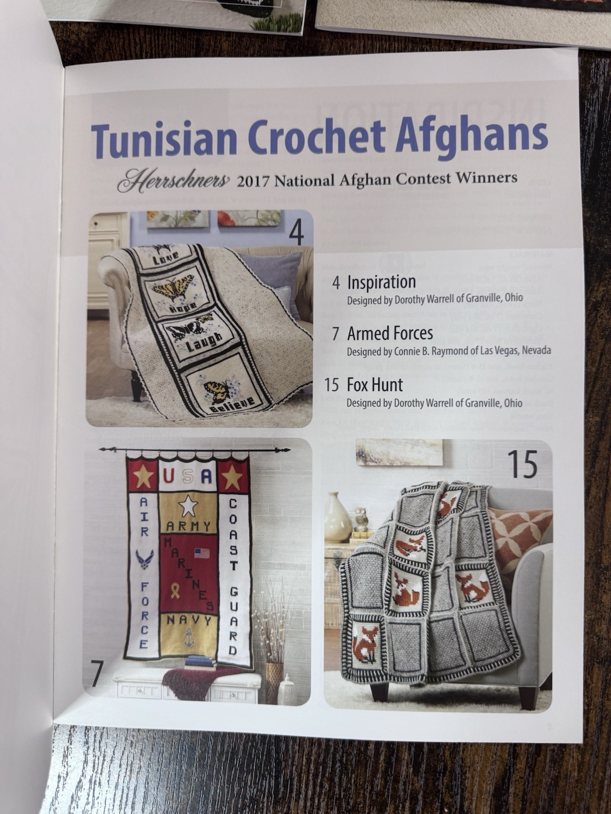 Herrschners Novelty Tunisian Crochet Afghans Pattern Bundle Set of 5 Craft Books