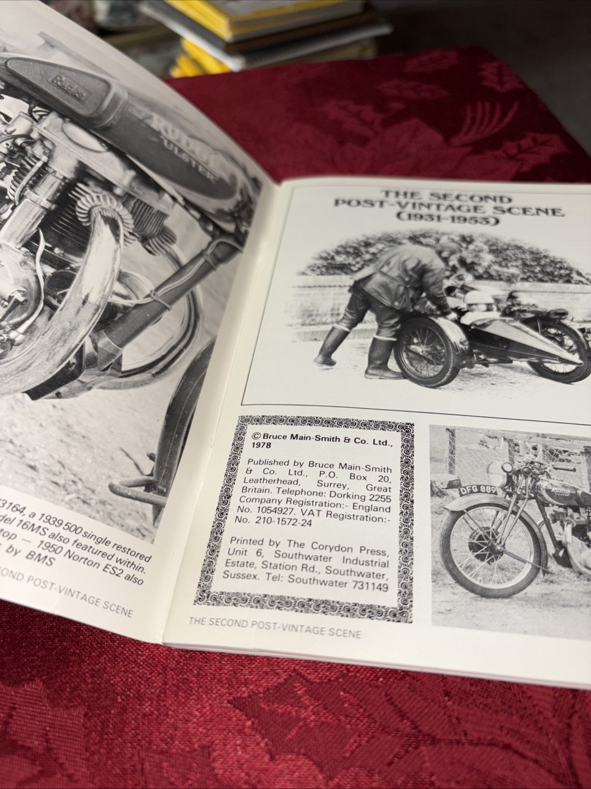 The Second Vintage Racing Scene 1931-53 Bruce Main-Smith 1978 PB 64 Pages
