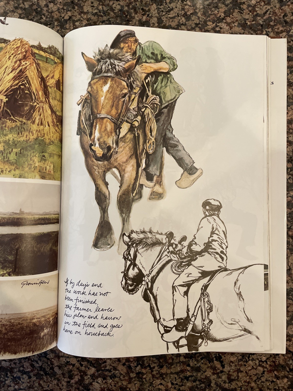 The Farm Book by Rien Poortvliet – Dutch Art – Hardcover – Excellent!