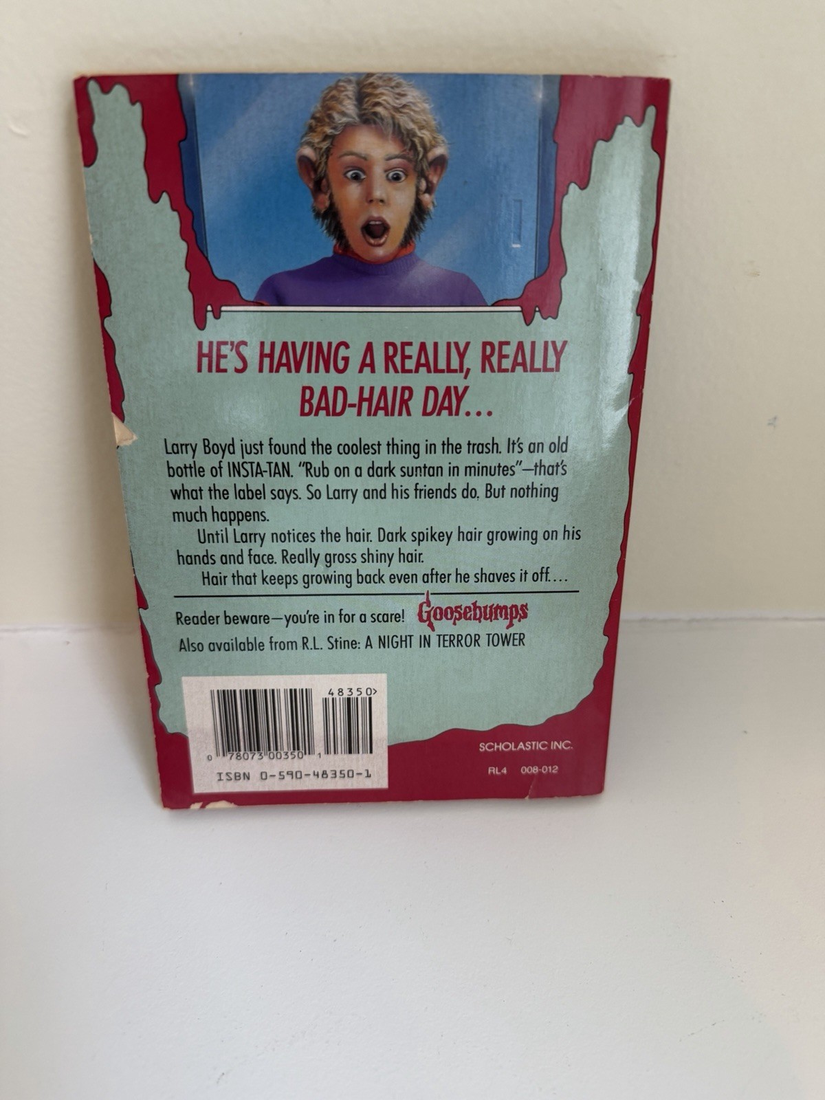 Like New 1st print Goosebumps #26 My Hairiest Adventure ~ R.L. Stine
