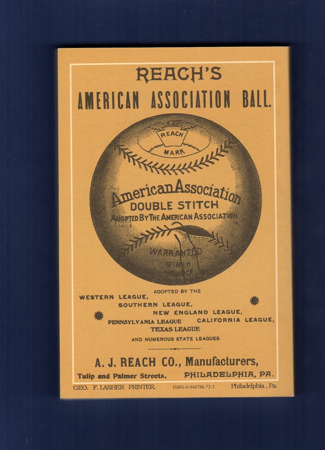 1892 REACH&rsquo;S BASEBALL GUIDE | 1989 Horton P.C. | 160 pages ~ Scarce REPRINT! A