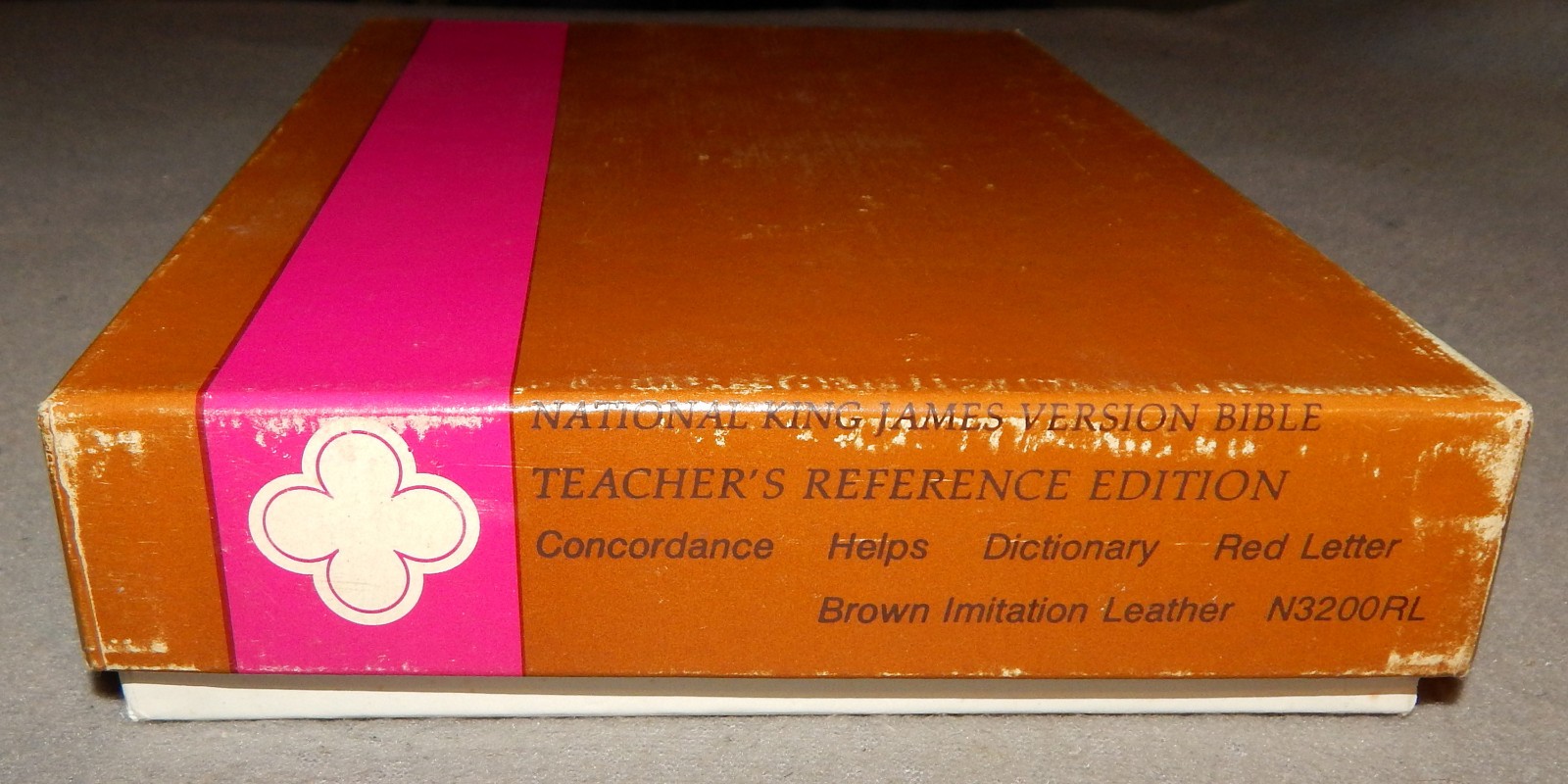 KJV Teacher&rsquo;s Reference Bible by National N3202RL Brown Imitation leather – new