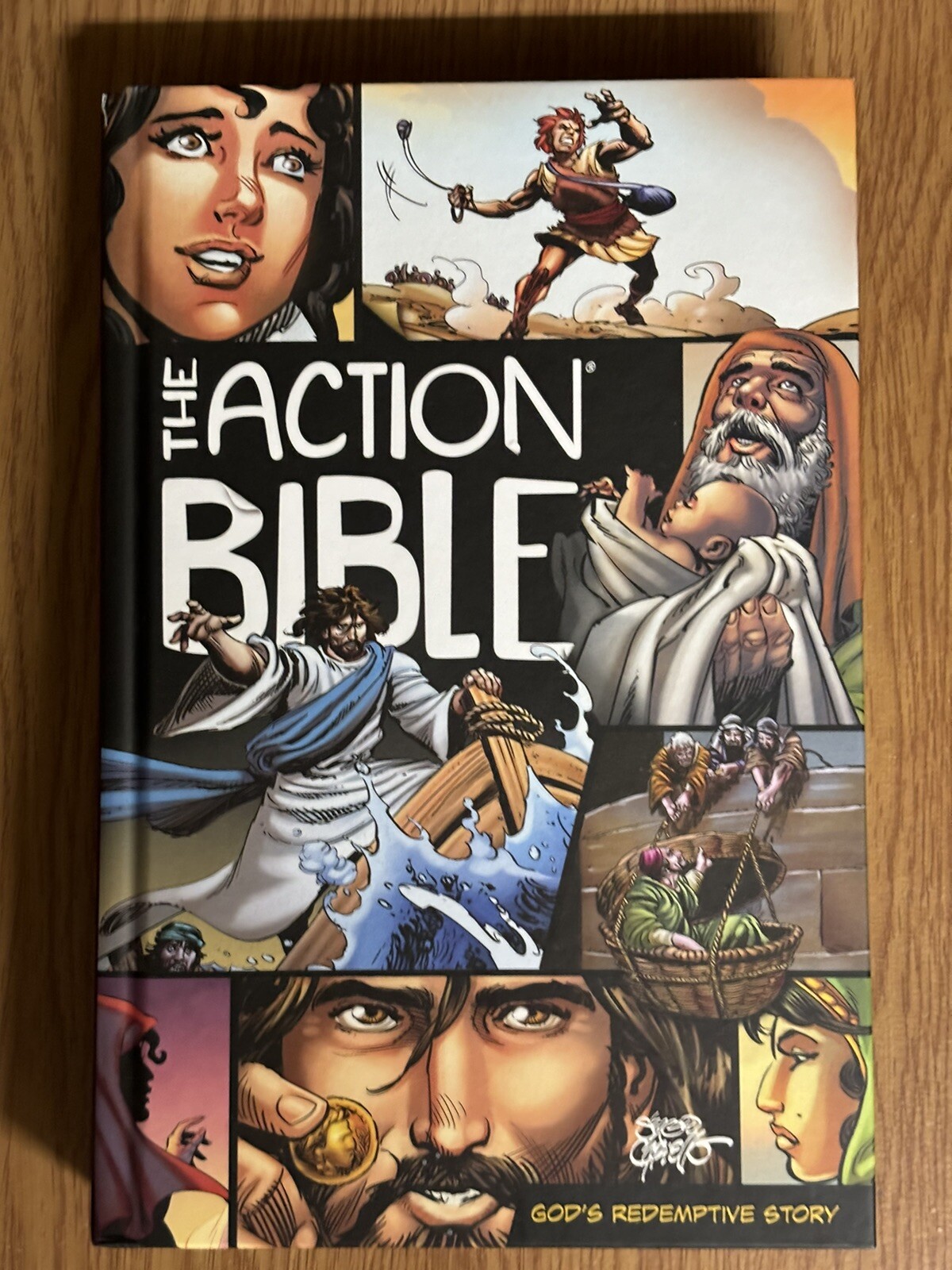 Sergio Cariello – The Action Bible: God&rsquo;s Redemptive Story (Hardcover, NEW)