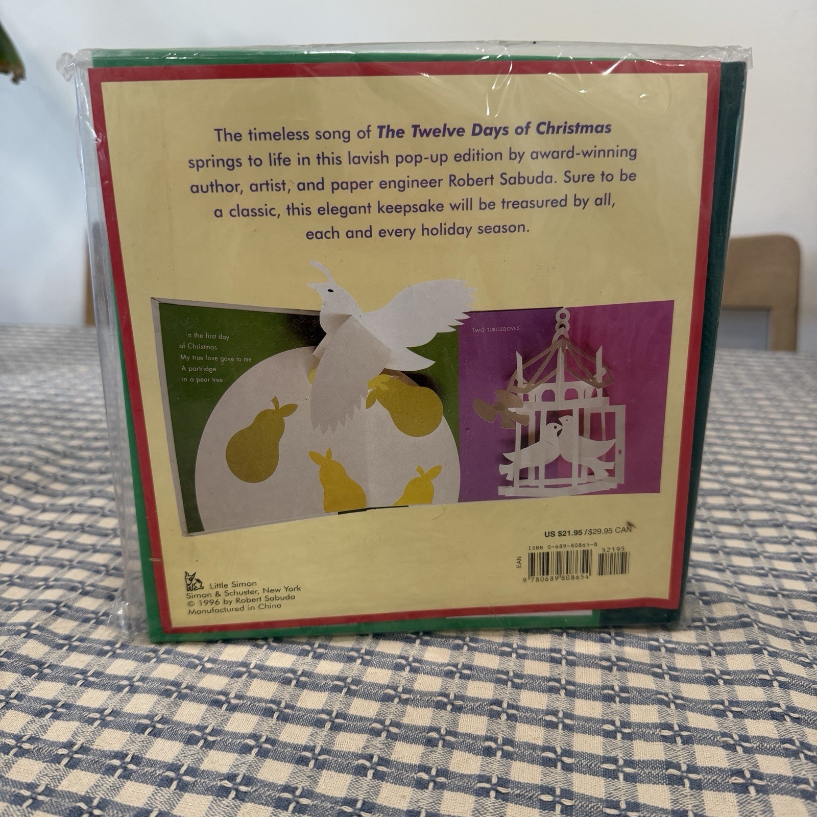 Robert Sabuda The Twelve Days of Christmas Pop-Up Celebration Novelty Book 1996