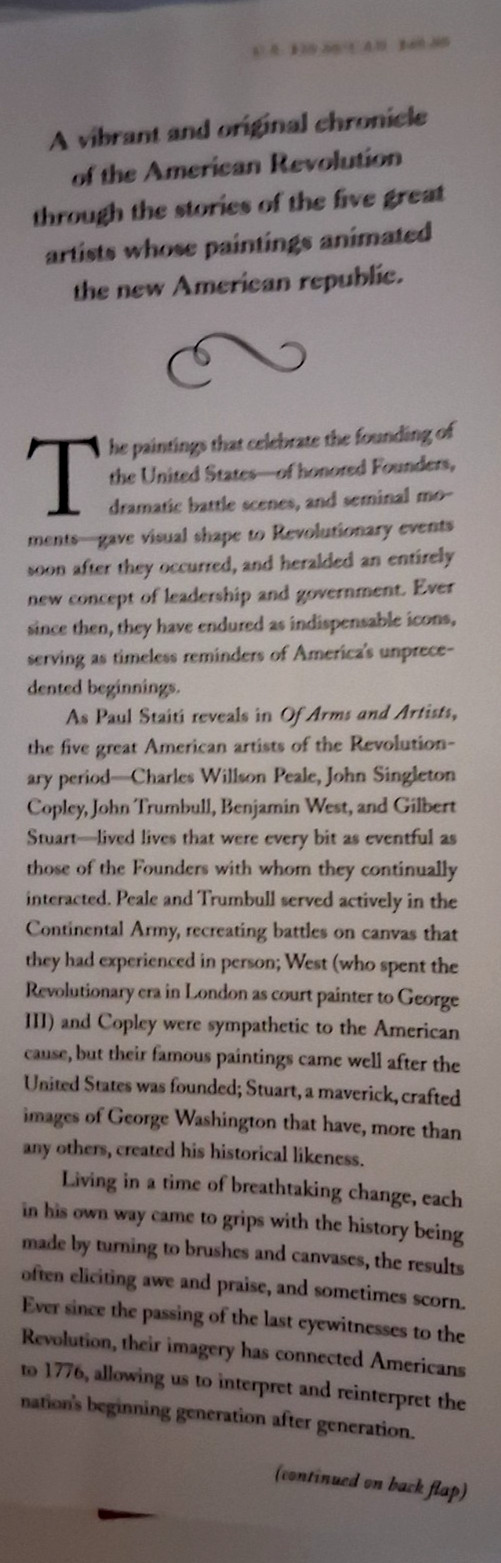 Of Arms and Artists by Paul Staiti (American Revolution Thru Painters&rsquo; Eyes)