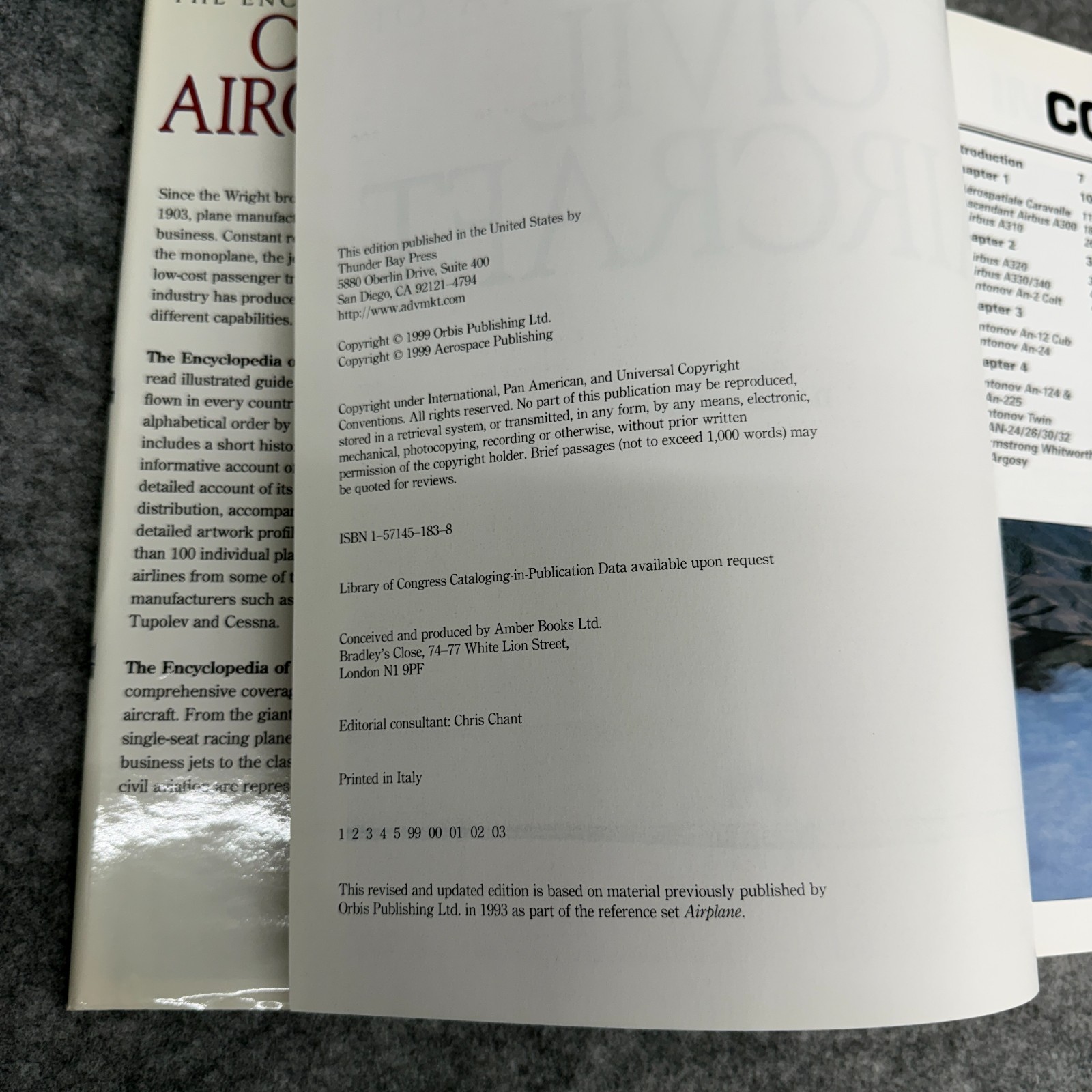 The Encyclopedia of Civil Aircraft David Donald 1999 Hardcover Reference Book