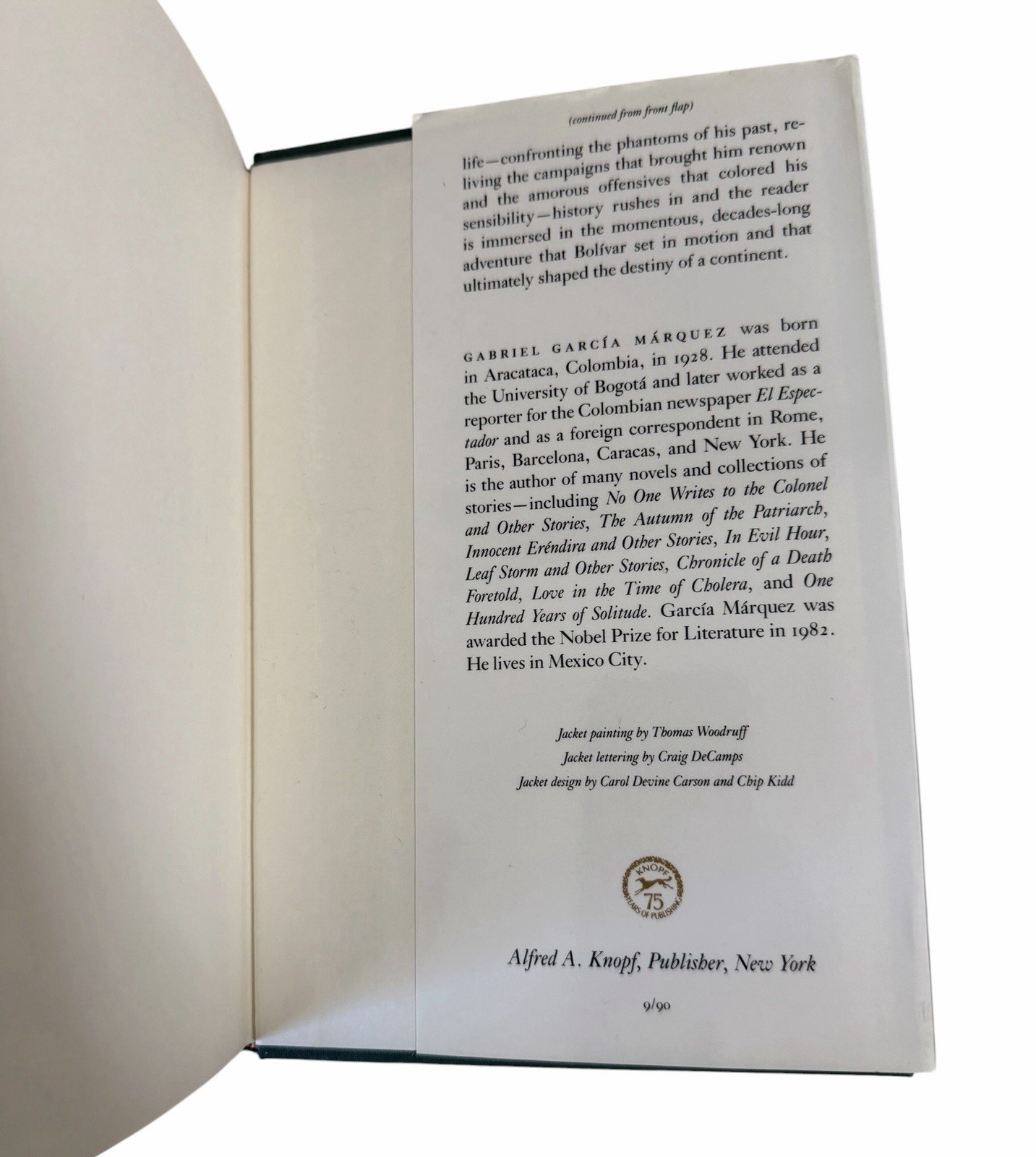 General in His Labyrinth by Gabriel García Márquez (1990, Hardcover)