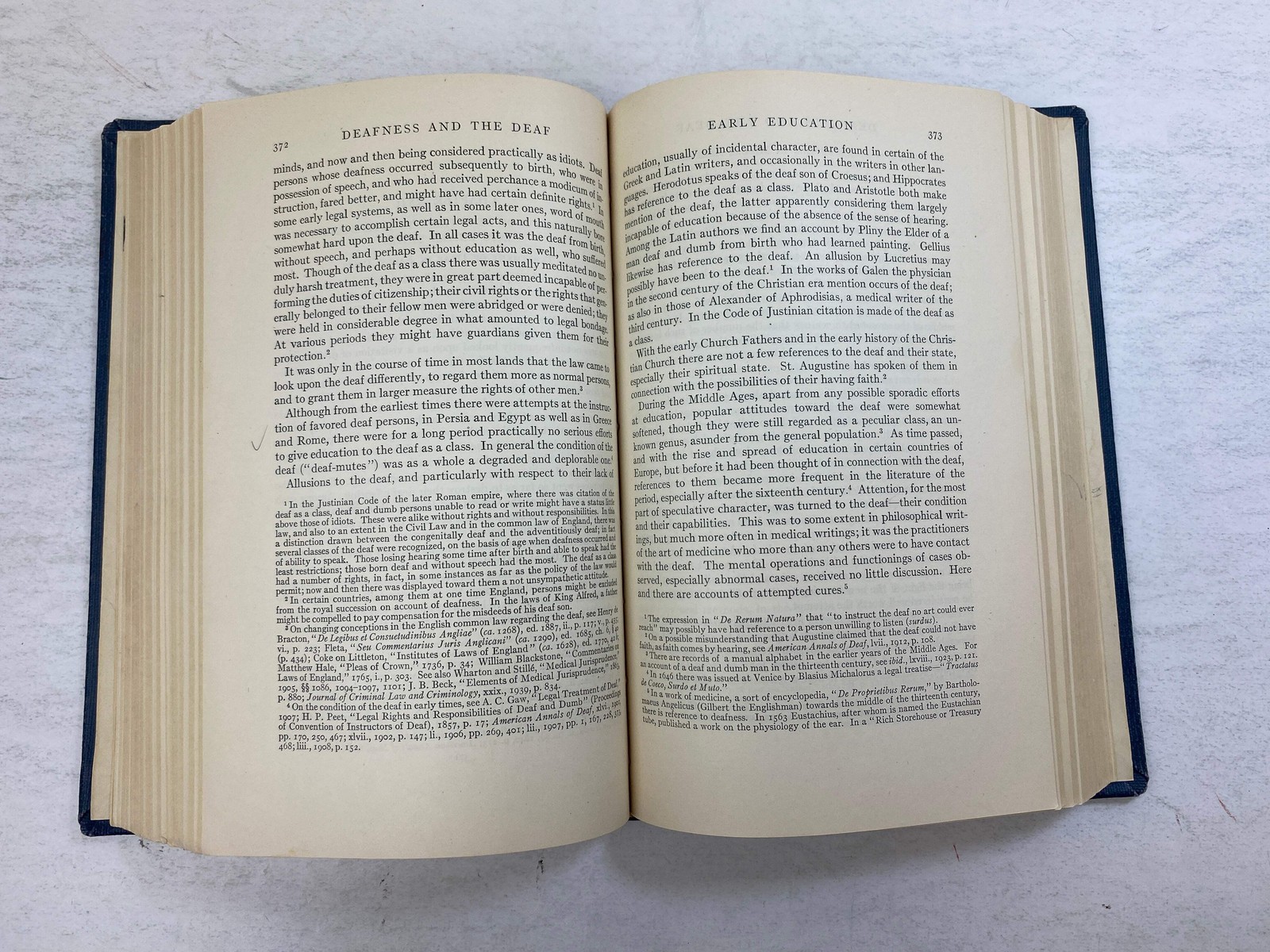 Deafness and the Deaf in the United States by Harry Best Ex-library 1943 HC