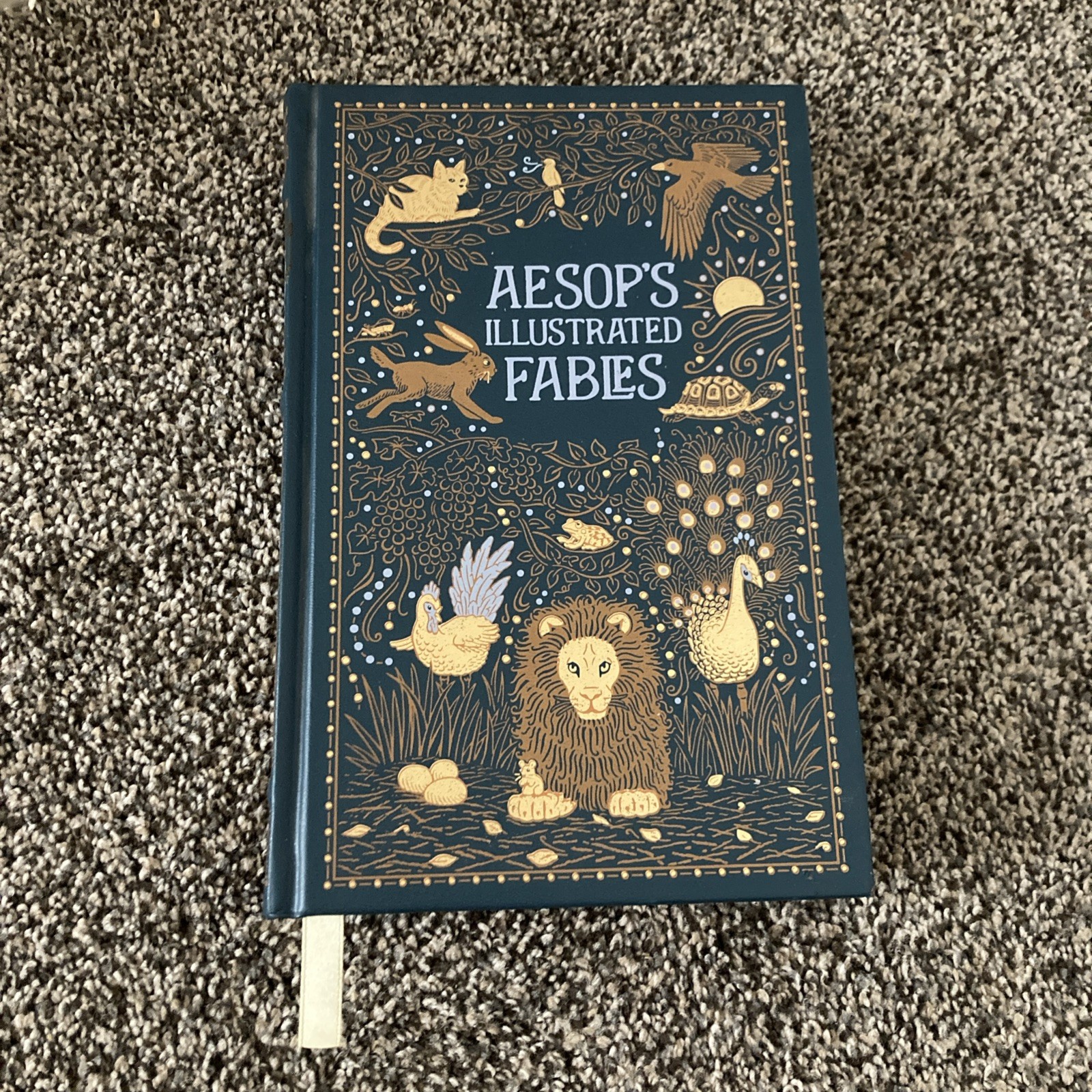 Aesop&rsquo;s Illustrated Fables Barnes And Noble Leather Hardcover Collectors Edition