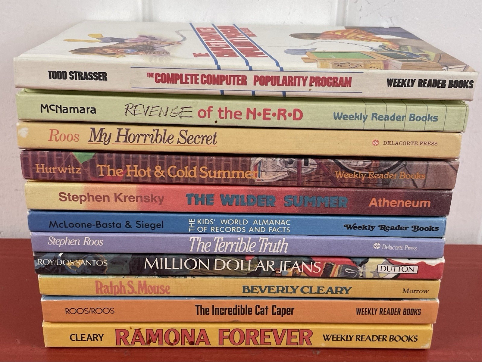 Lot of 11 VTG 1980s Weekly Reader Children&rsquo;s Book Club Hardcover Books