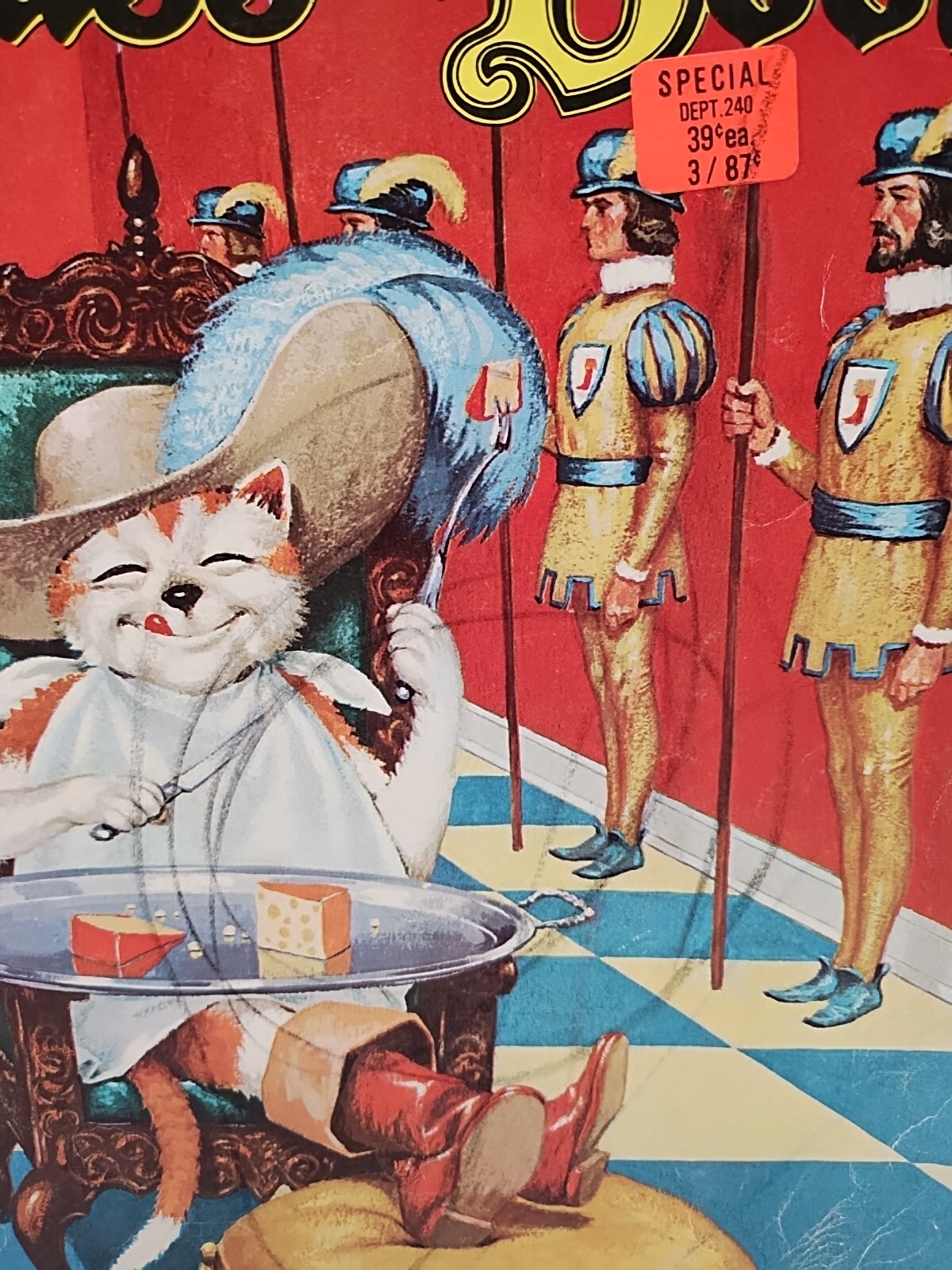 *16 Pages Used*1970s Puss In Boots Giant Coloring Book