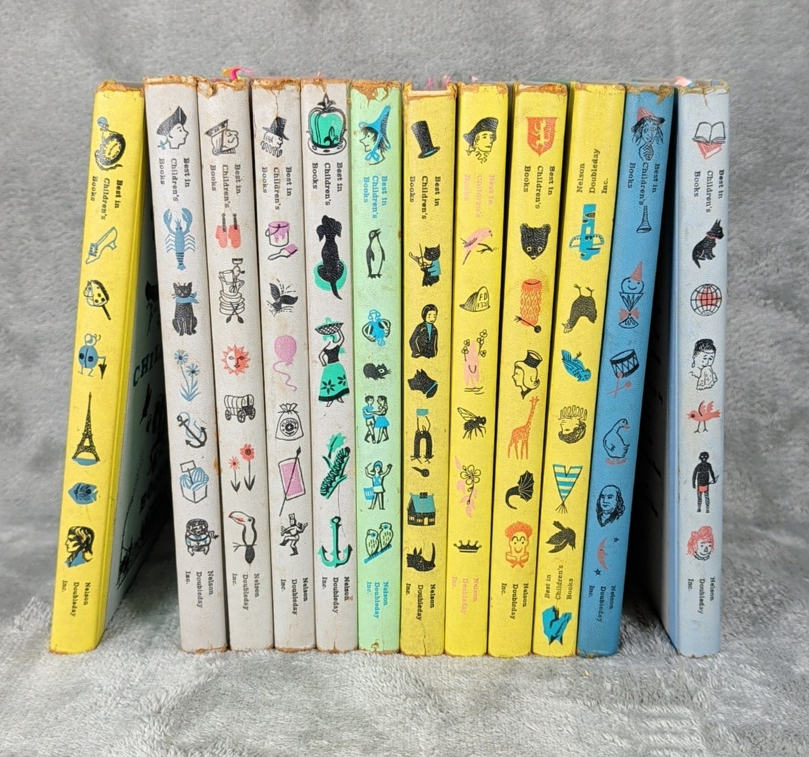 12 Best In Children&rsquo;s Books hardcover Vintage 1950s, Multiple Stories GUC