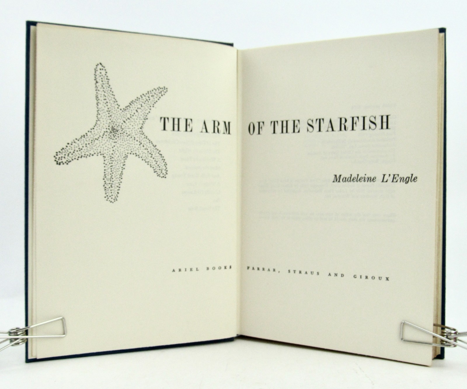 THE ARM OF THE STARFISH Madeleine L&rsquo;Engle 1974 8th Printing HBDJ VGC