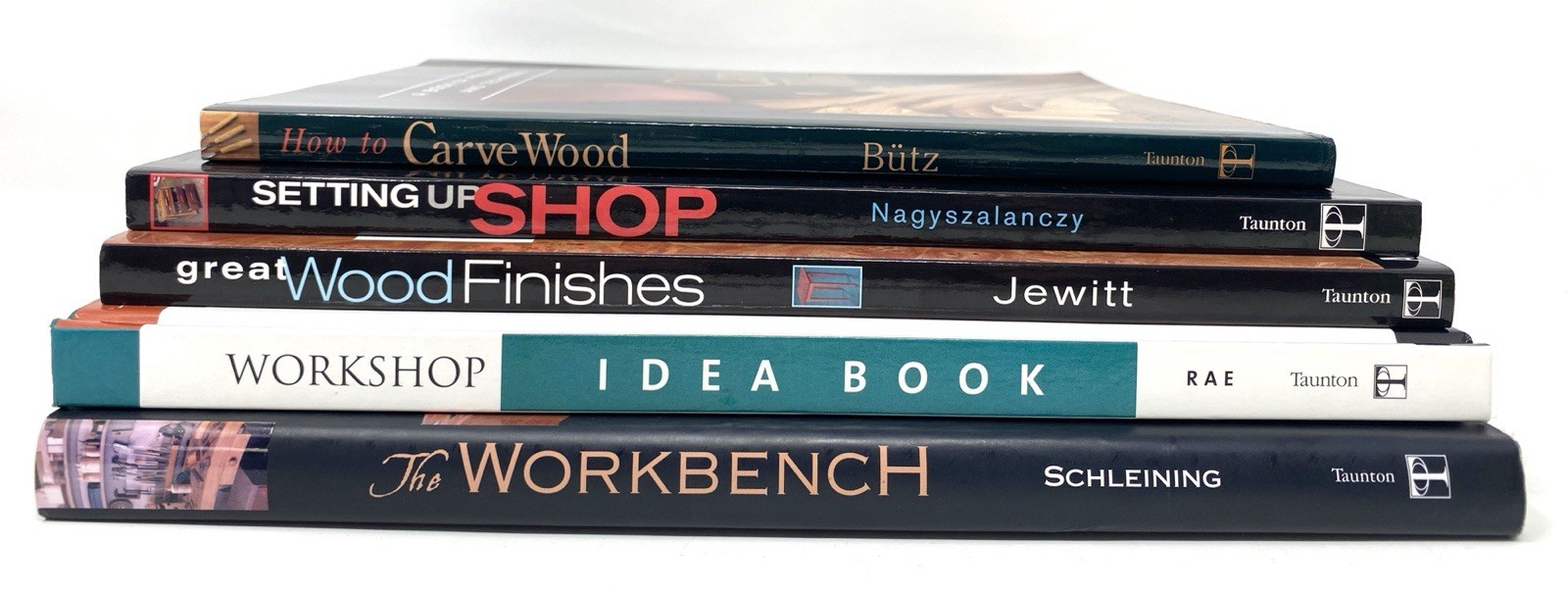 WOODWORKING BOOK LOT Workbench Set Up, Workshop Ideas, Carving – Free Shipping