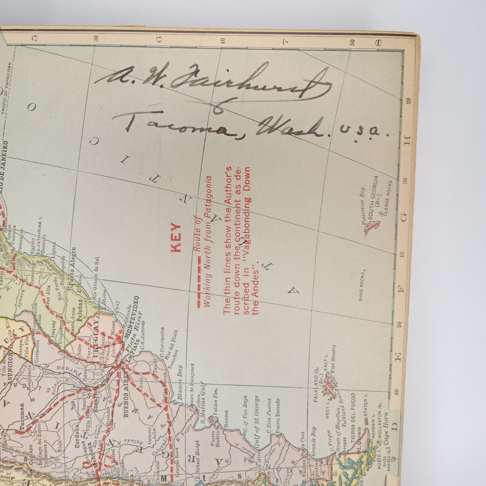 Working North from Patagonia Hardcover Book by Franck, Harry A. 1921 Vintage