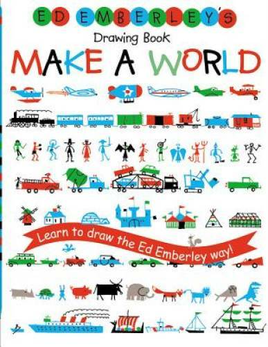 Ed Emberley&rsquo;s Drawing Book: Make a World – Paperback By Emberley, Ed – GOOD