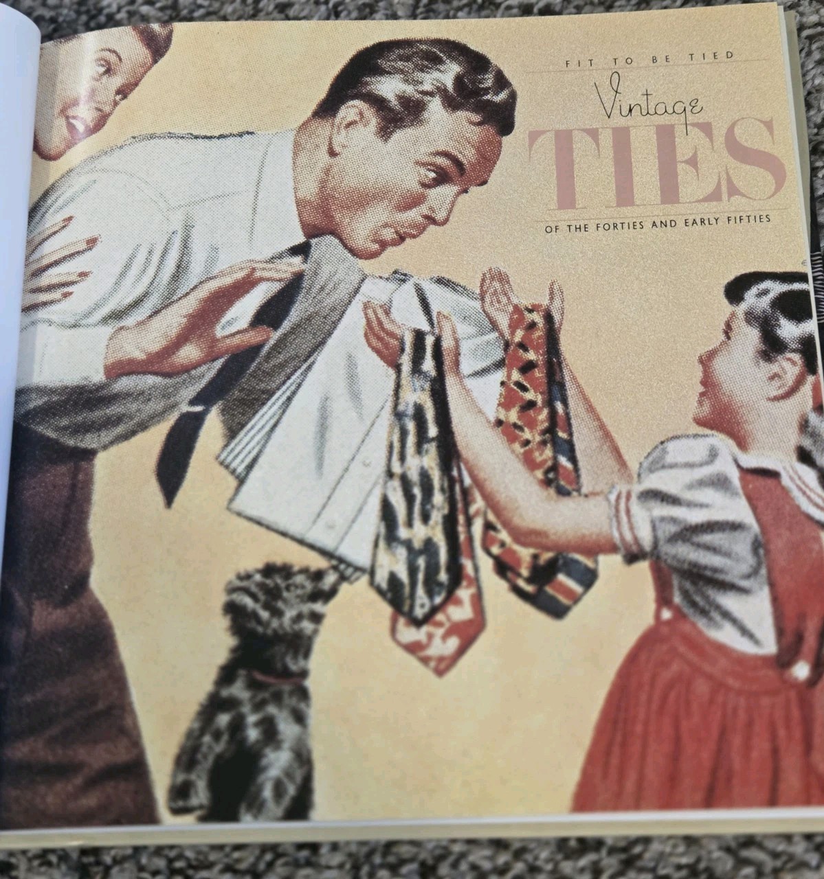 FIT TO BE TIED Vintage Ties of the 1940s and Early &rsquo;50s NICE Hardcover Book 1987