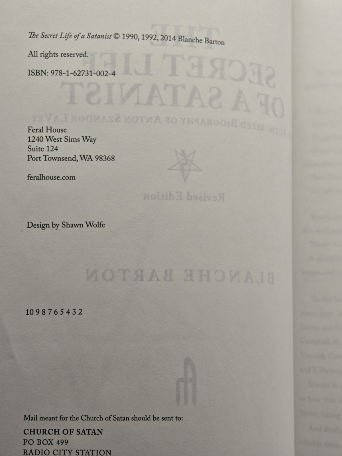 Secret Life of a Satanist : The Authorized Biography of Anton Szandor Lavey…