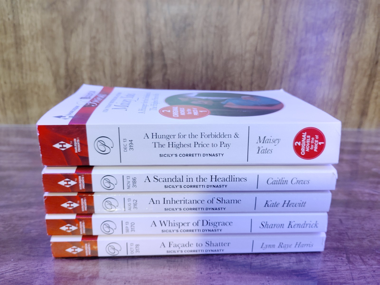 Lot 5 Harlequin Presents Sicily&rsquo;s Corretti Dynasty Series PB Mixed Authors