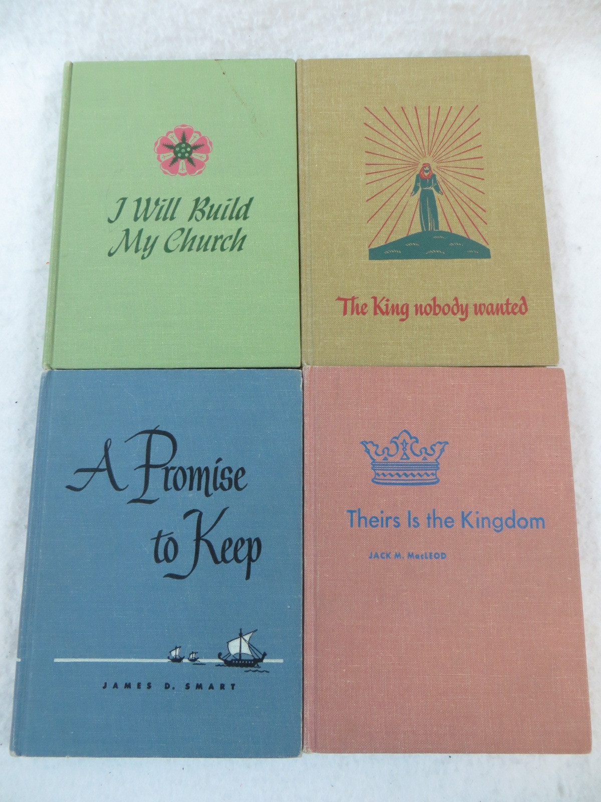 Lot of 4 THE WESTMINSTER PRESS ILLUSTRATED CHILDREN&rsquo;S RELIGIOUS BOOKS c1949