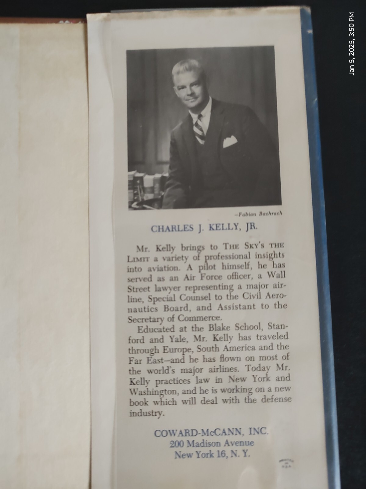The Sky&rsquo;s The Limit: The First Complete History of Commercial Aviation, © 1963