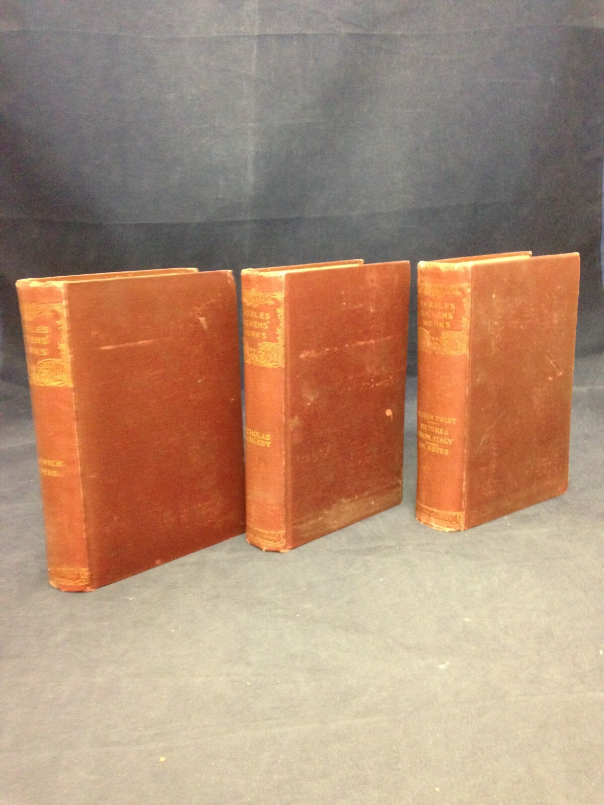 Charles Dickens&rsquo; Works Lot of 3 by Charles Dickens (?) A HB 201113