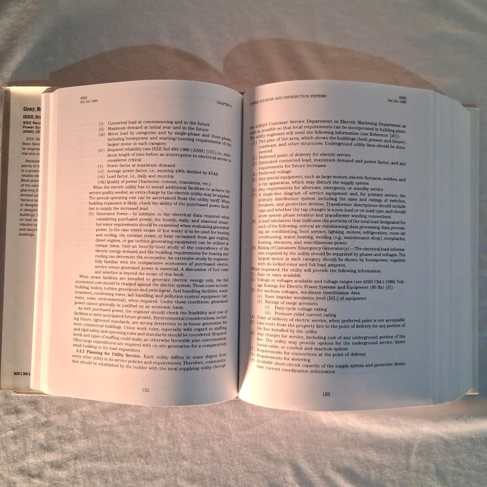 IEEE Electric Power Systems In Commercial Buildings Hardcover Gray Book 241-1990
