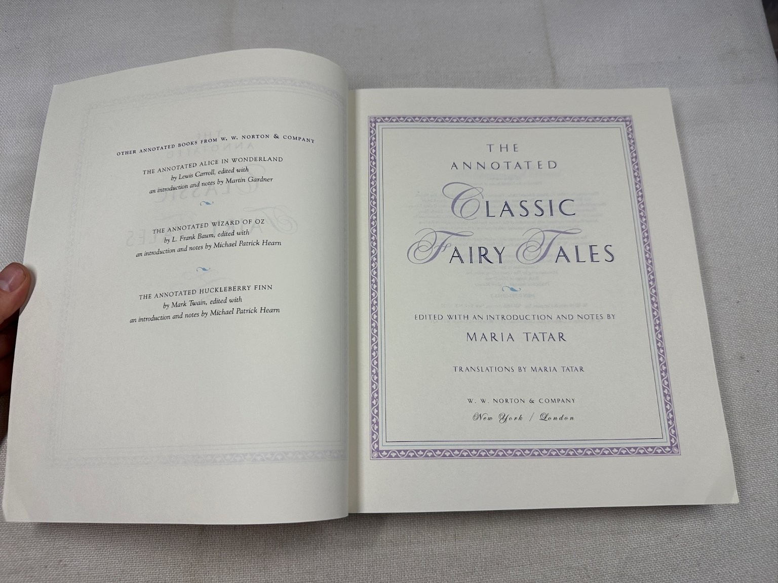 Annotated Classic Fairy Tales Maria Tatar 2002 Norton Illustrated Folklore