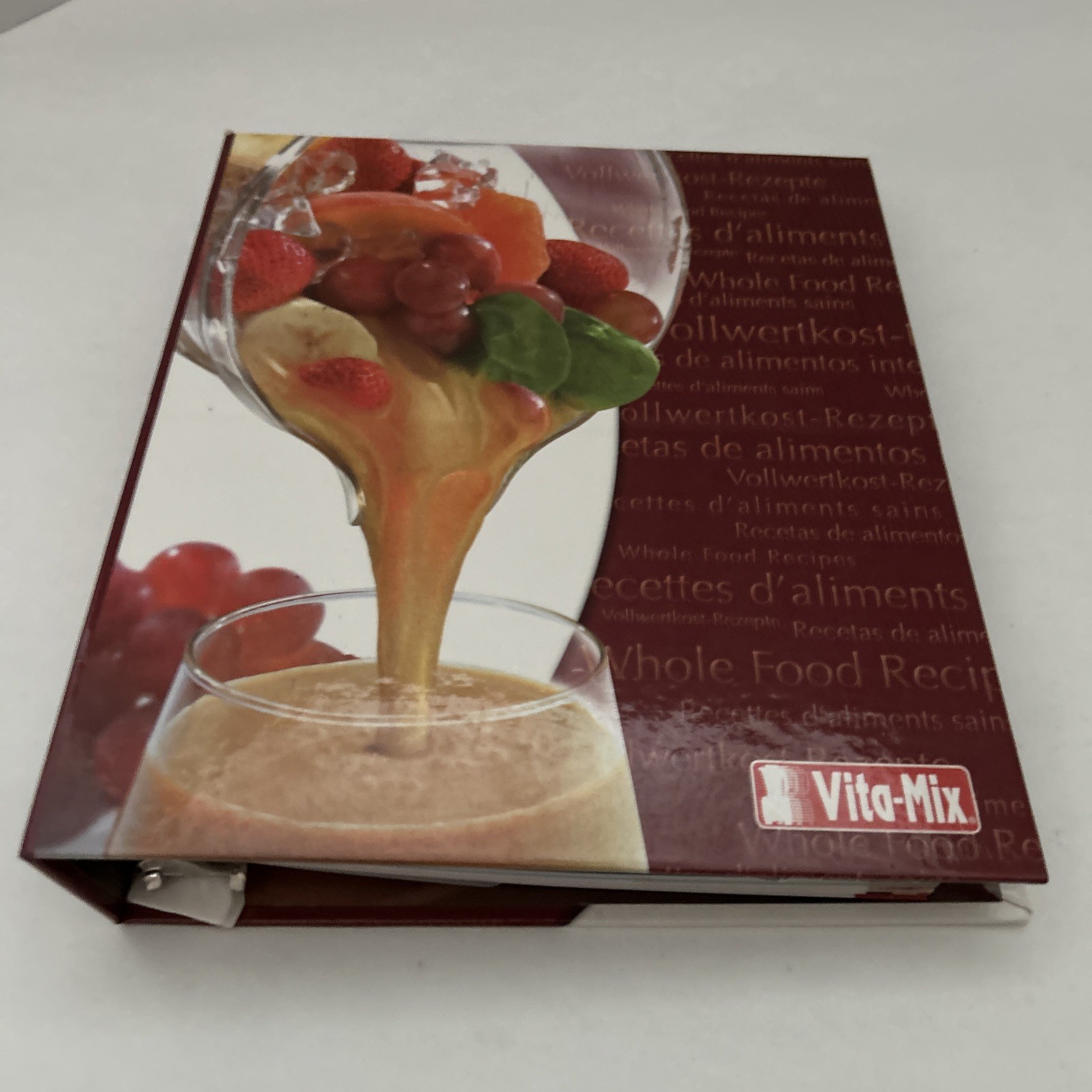 Vita-Mix Owner&rsquo;s Manual + Cookbook Recipes Instructions Binder w Built-In Stand