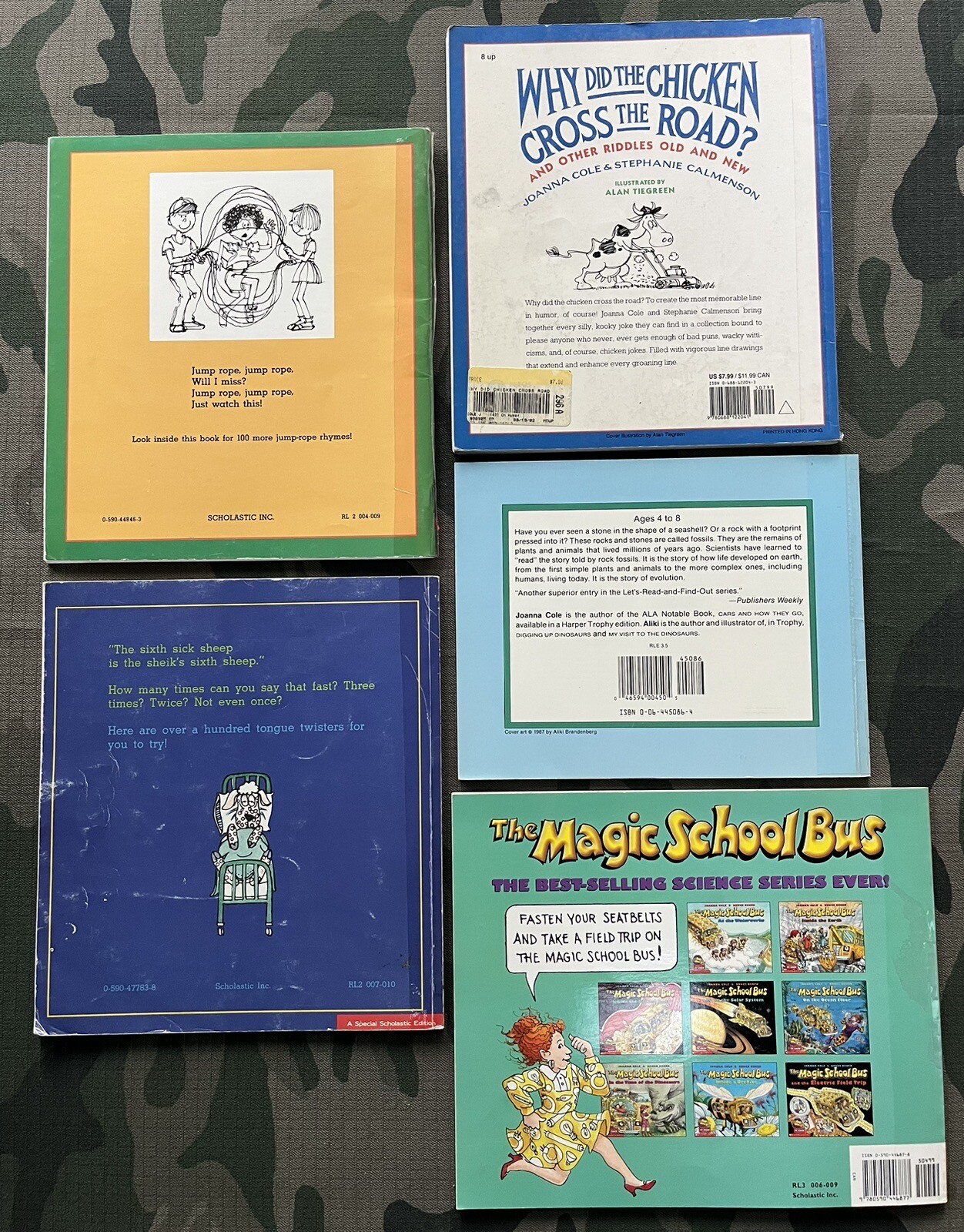 Joanna Cole Book Lot of 5