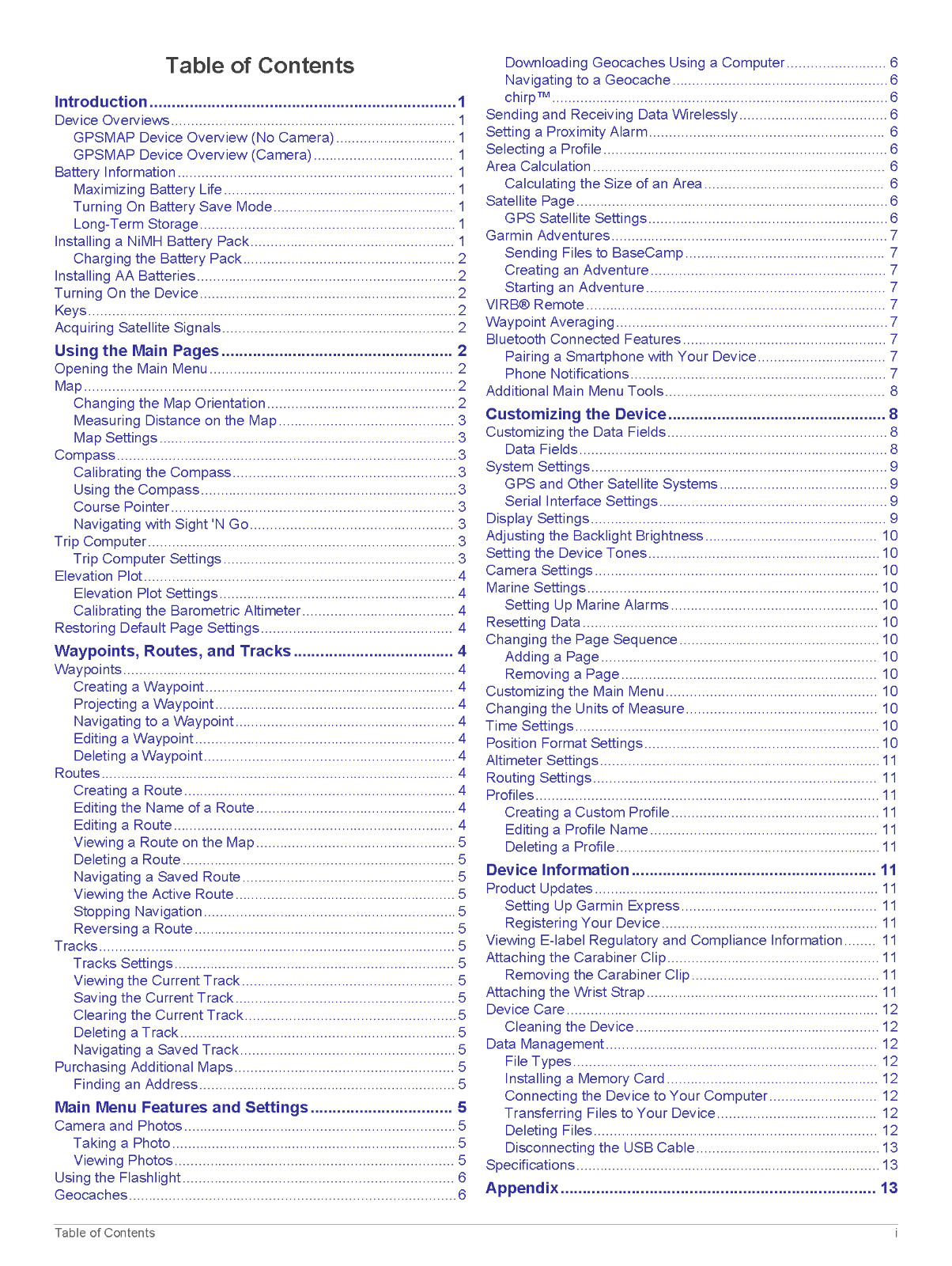 Garmin GPSMAP 64 Series 64X Series Owners Manual: 20 Pages, Free Shipping