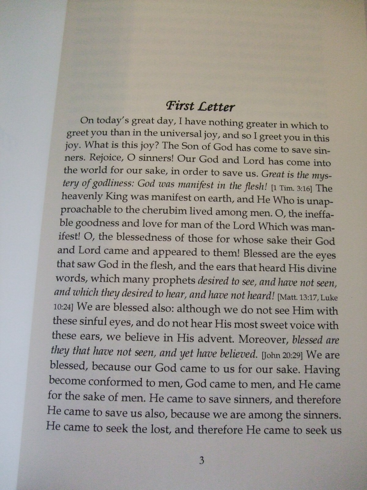 Cell Letters by St. Tikhon of Zadonsk. Orthodox. Newly Translated.
