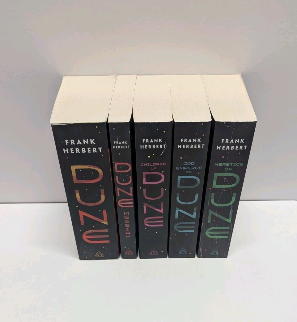 Incomplete Dune Series by Frank Herbert 5 Books Mass Market Paperback Set