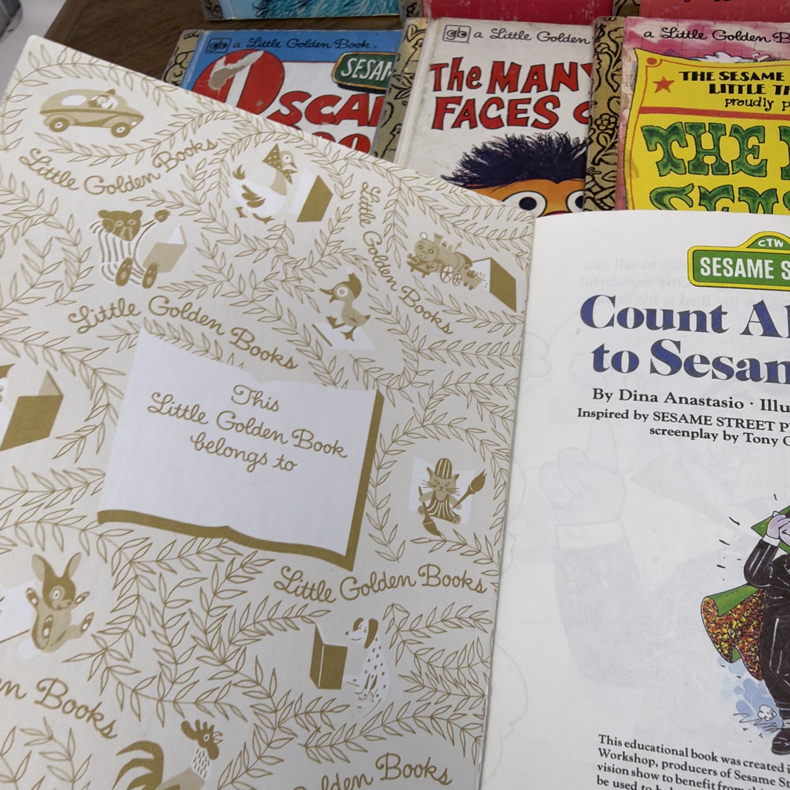 Sesame Street A Little Golden Book Vintage Children&rsquo;s Books 1970-80s