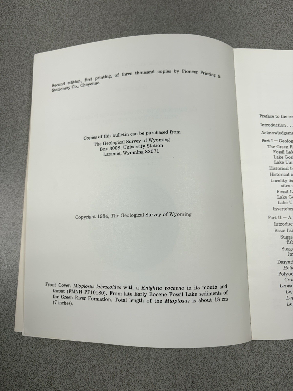 Paleontology of the Green River Formation with Review of the Fish Fauna 2nd Ed