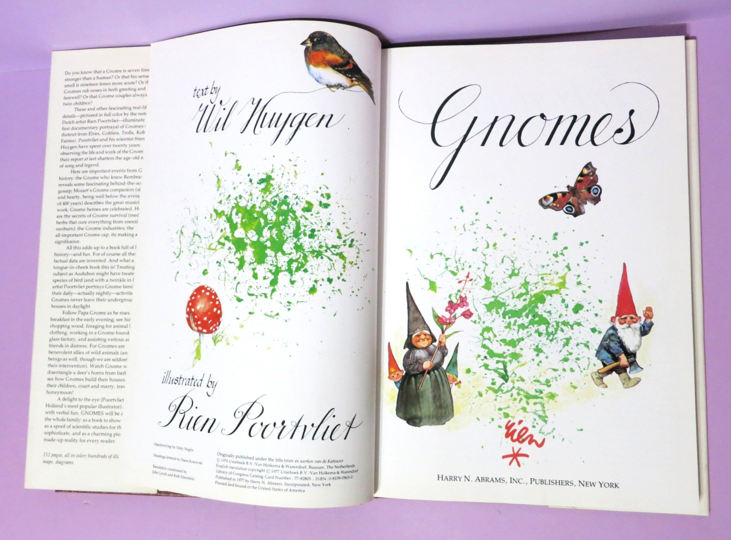 Gnomes by Wil Huygen Illustrated by Rien Poortvliet 1977 Vintage Hardcover DJ