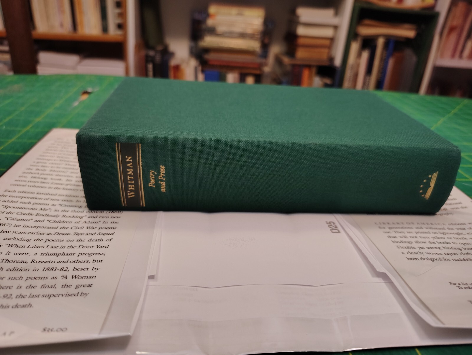 Walt Whitman Poetry and Prose The Library of America 3 HCw/DJ Like New