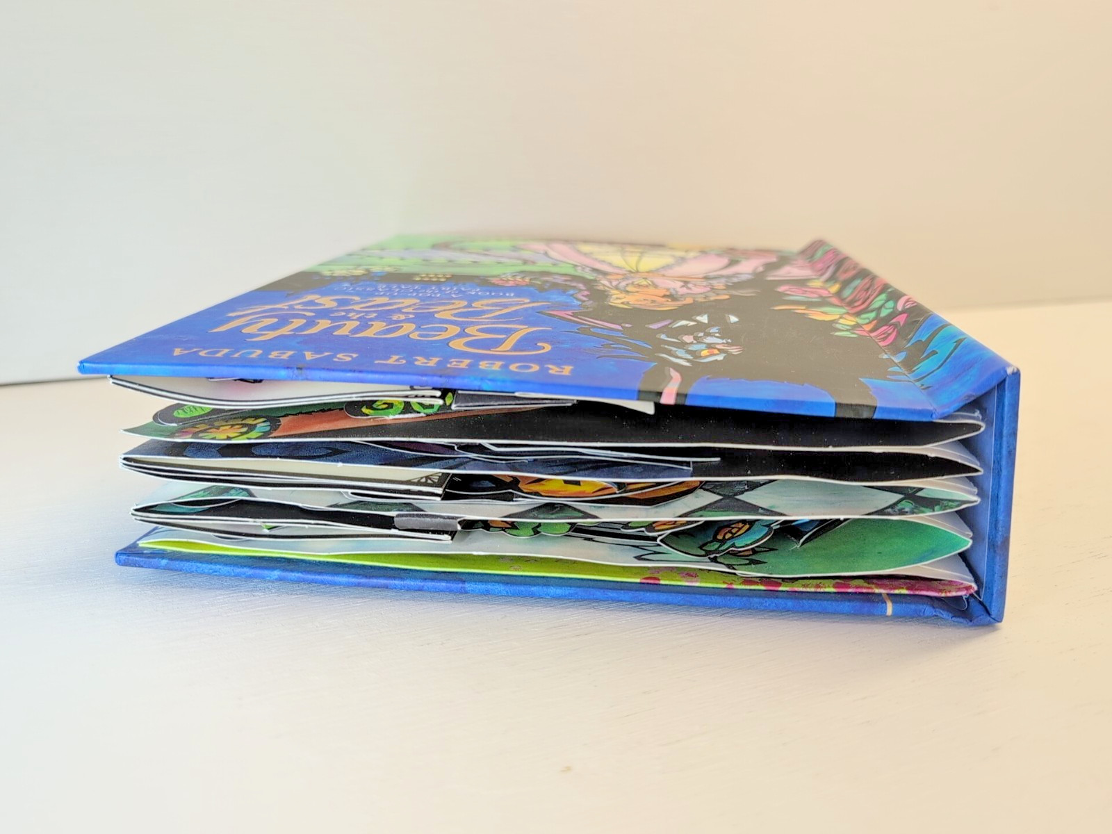 SIGNED! ROBERT SABUDA BEAUTY AND THE BEAST POP-UP BOOK OF THE CLASSIC FAIRY TALE
