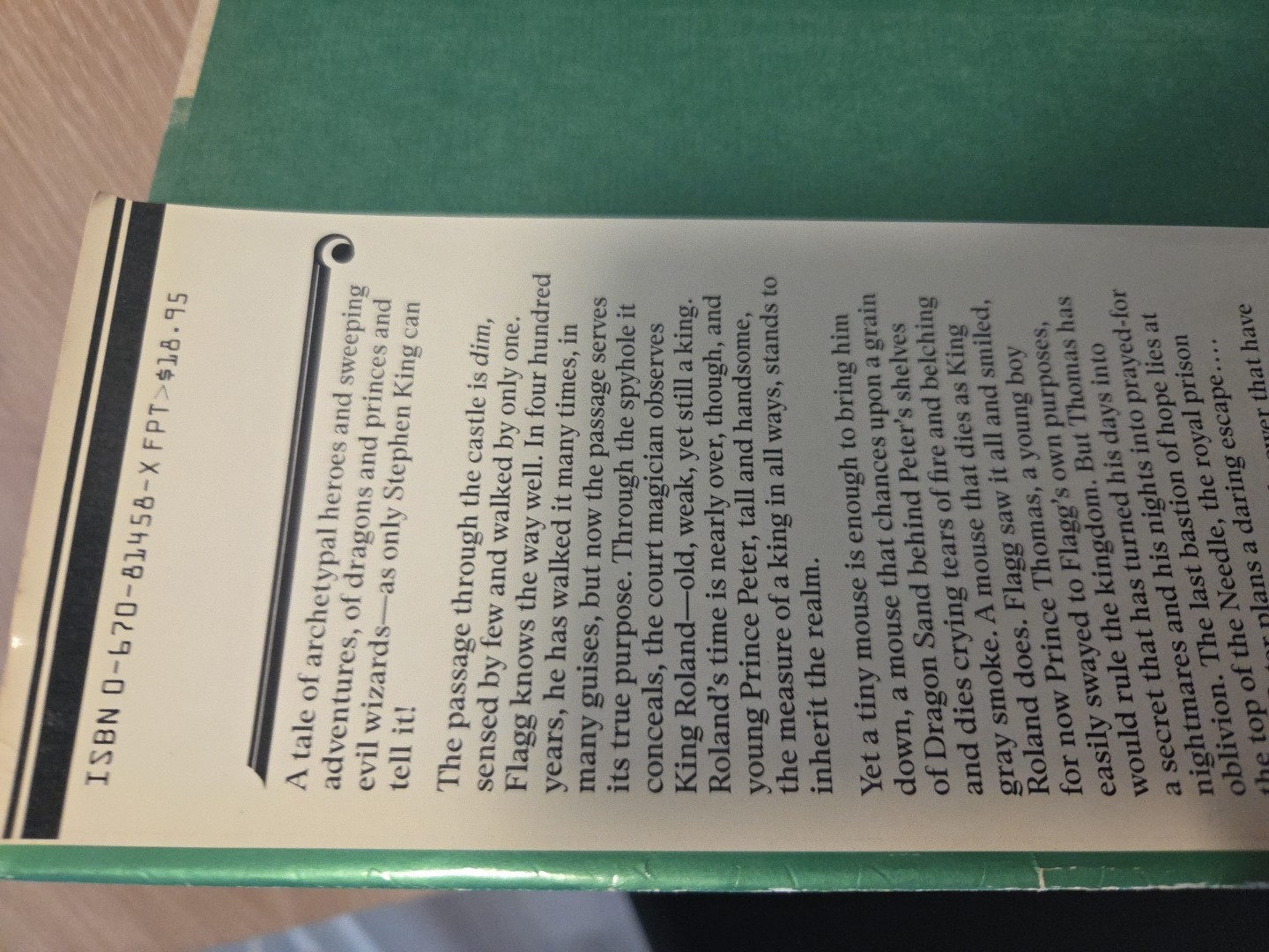 Stephen King&rsquo;s The Eyes of the Dragon first edition (US 1987 Viking)