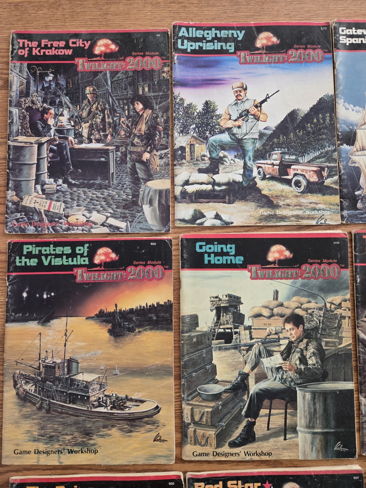 10 Twilight 2000 Military Role Playing Book Lot Used Rare RPG vintage