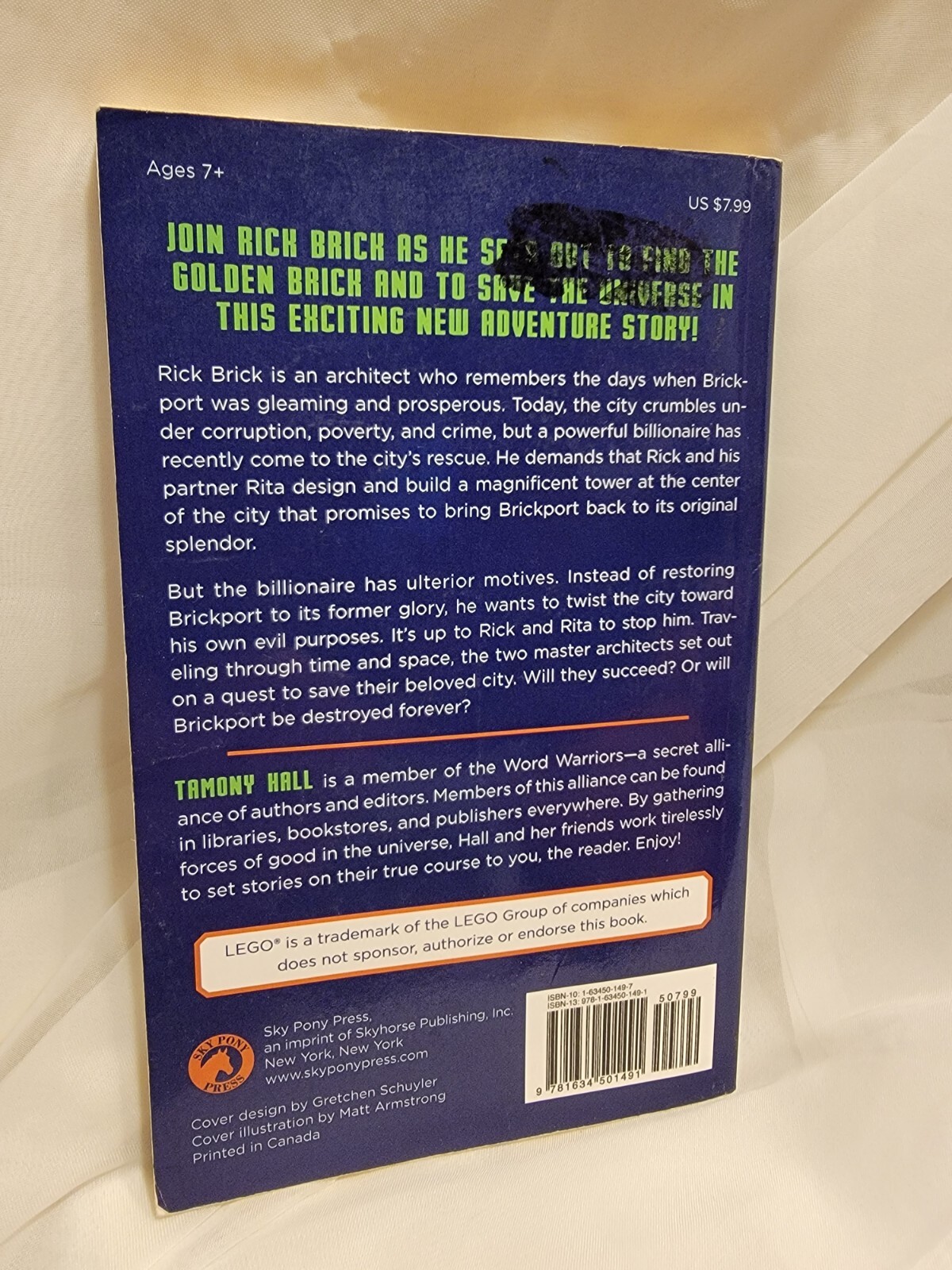 LEGO NOVEL – RICK BRICK and the Quest to SAVE BRICKPORT PB Book 103 pages