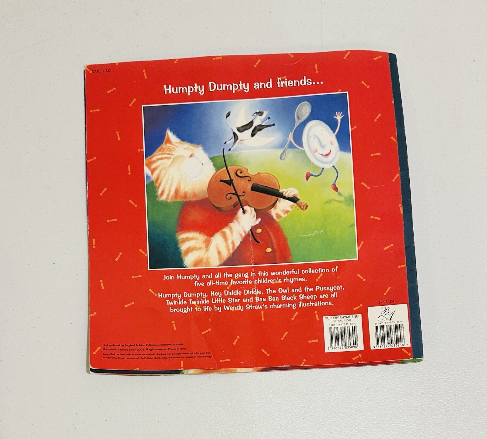 Lot Of 2 Nursery Rhyme Books Illustrated By Wendy Straw Humpty Dumpty Old Macdon