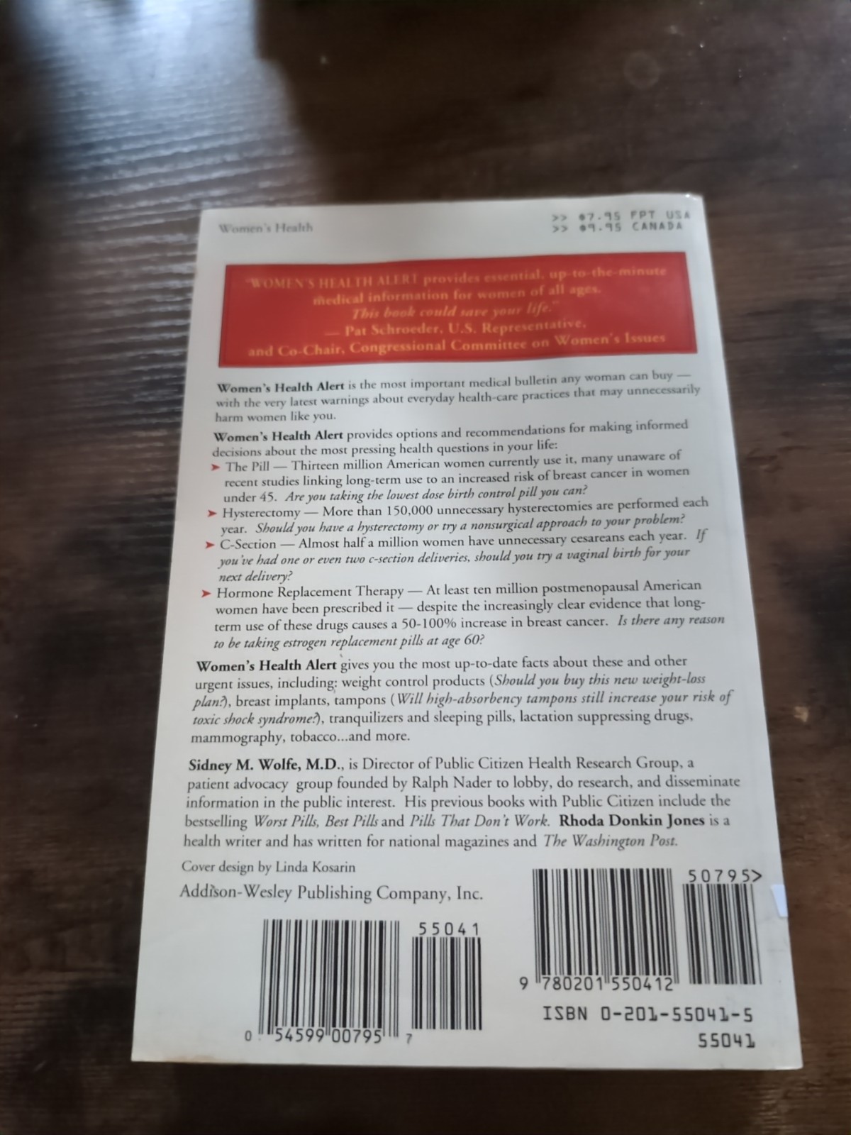 Women&rsquo;s Health Alert, Sidney M. Wolfe, M.D., Hardback, 1991, Medical, Self-Help