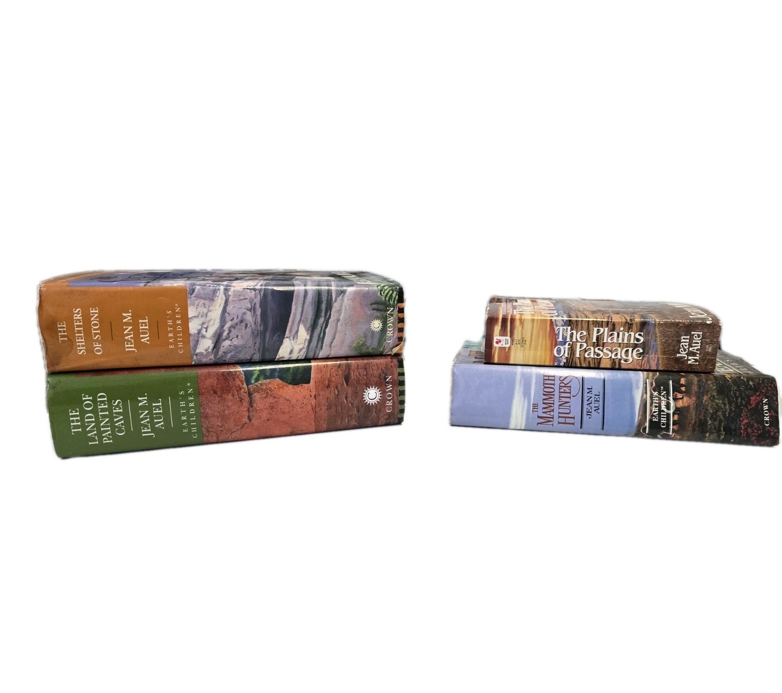 4 Jean M. Auel « Earth&rsquo;s Children Series Books. 3 Hardback 1 Paperback. Bantam…