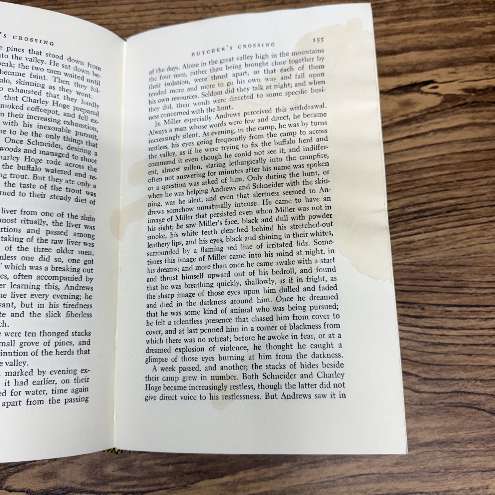 Butcher&rsquo;s Crossing by John Williams ~ Gregg 1978 First Printing EX-LIB WATER DMG