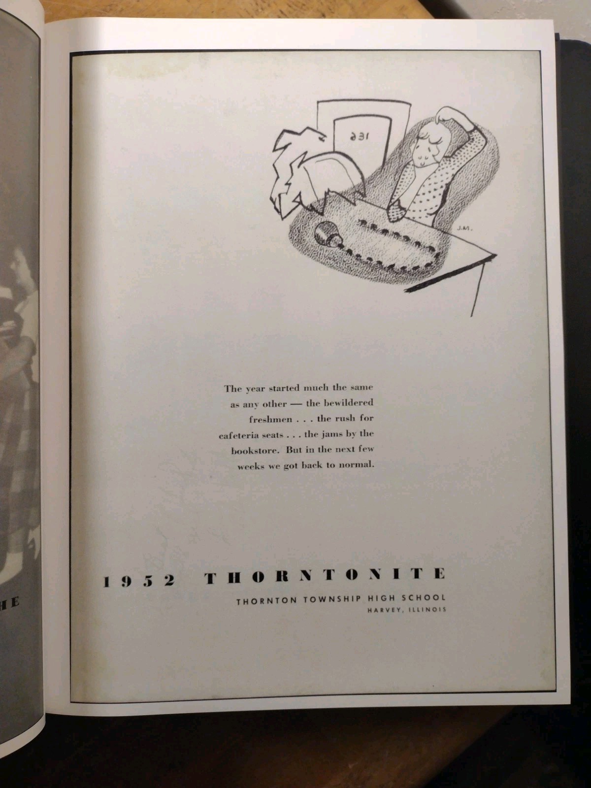 1952 THORNTON TOWNSHIP High School Yearbook (Harvey, Illinois)- Clean/No Writing