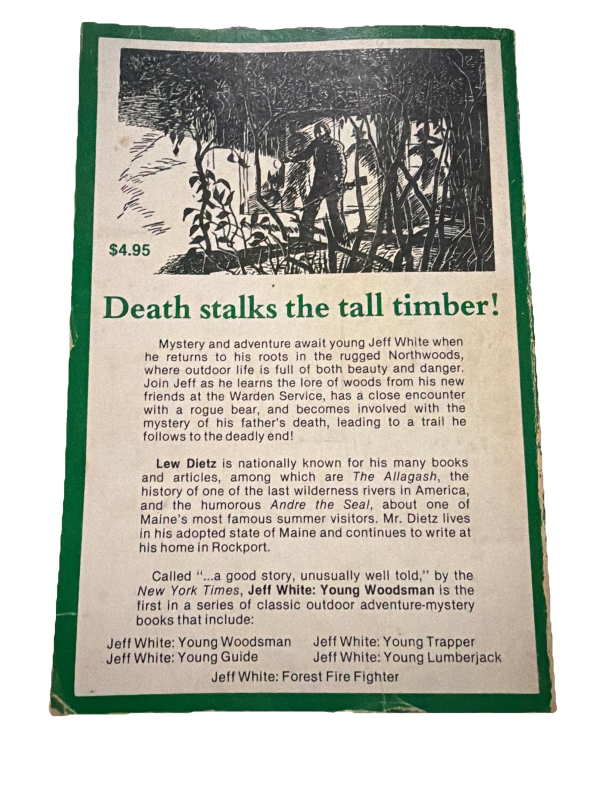 Jeff White: Young Woodsman PB By Lew Dietz reprint of 1951 book Thorndike Press