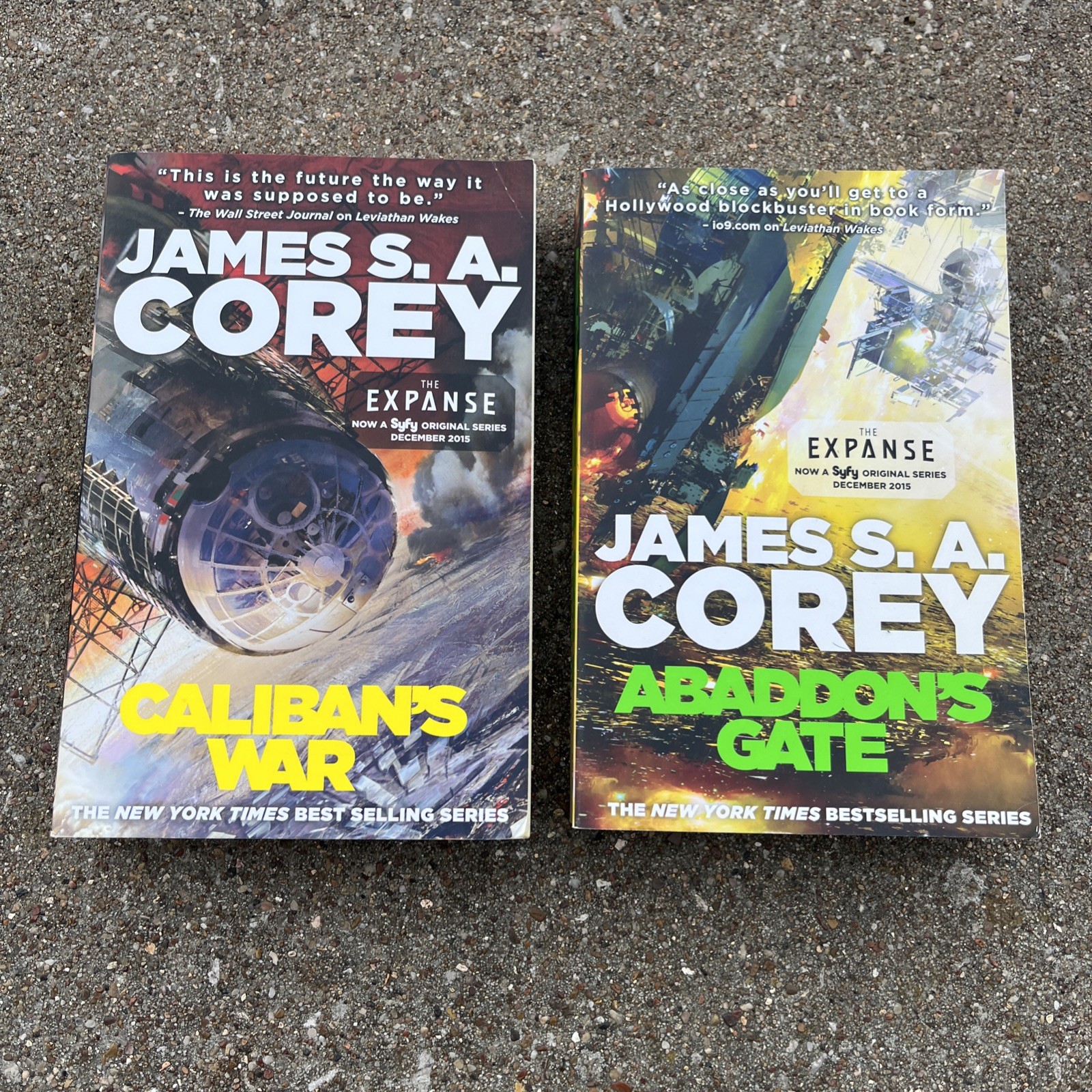 The Expanse series: Caliban&rsquo;s War and Abaddon&rsquo;s Gate Paperback Books