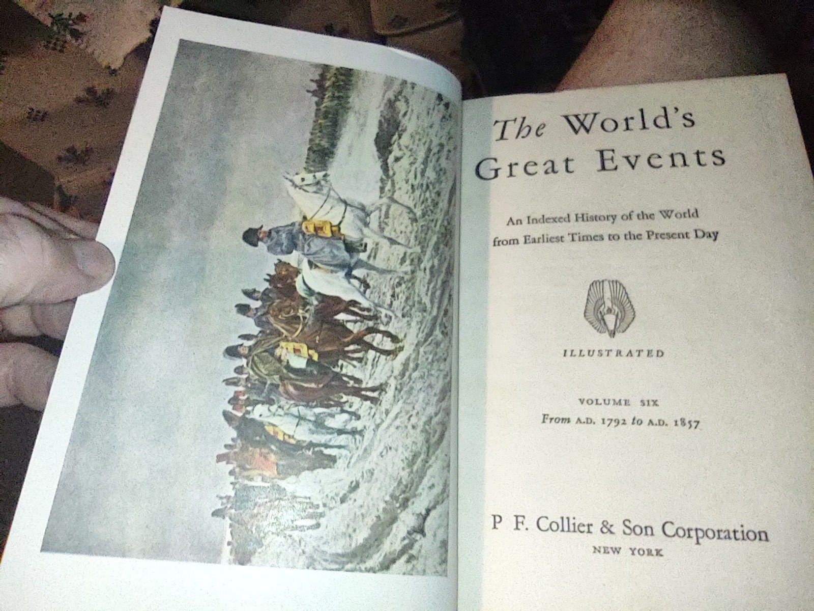 Complete Set Collier, The World&rsquo;s Great Events, 10 Volumes HC VGC, 1945